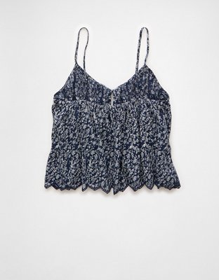 AE Pintuck Tie Front Cami