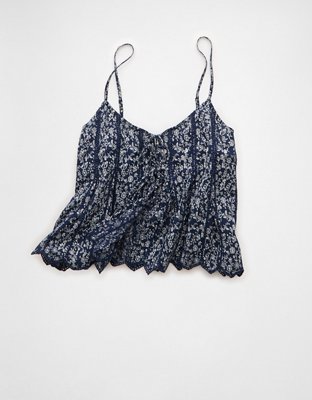 AE Pintuck Tie Front Cami