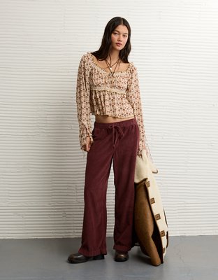 AE Chiffon Ruched Blouse