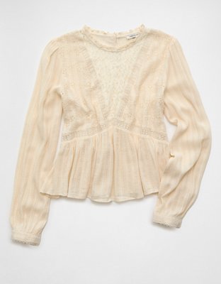 AE High Neck Lace Blouse
