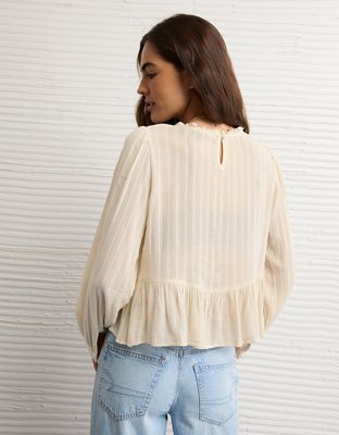 AE High Neck Lace Blouse