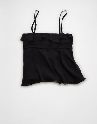 AE Ruffle Tie-Front Cami Top