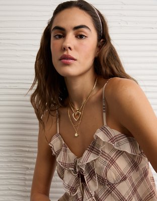 AE Ruffle Tie-Front Cami Top