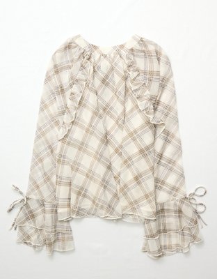 AE Long Sleeve Reversible Blouse