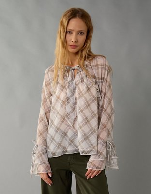 AE Long Sleeve Reversible Blouse