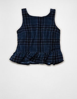 AE Back Bow Peplum Tank Top