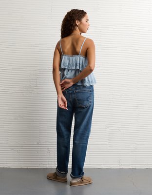 AE Chiffon Tiered Ruffle Tank Top