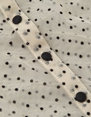 AE Short Sleeve Sheer Blouse