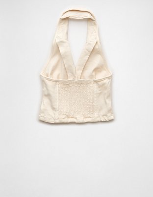 AE Denim Halter Vest