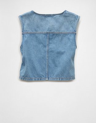 AE Boxy Denim Vest