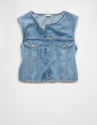 AE Boxy Denim Vest