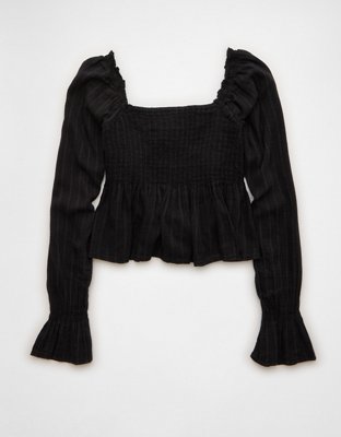 AE Long Sleeve Babydoll Blouse