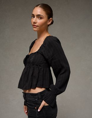 ae long sleeve babydoll dress American Eagle Outfitters | Dresses | Ae Corduroy Buttonup Babydoll Shirt  Dress