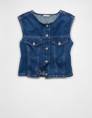 AE Boxy Denim Vest