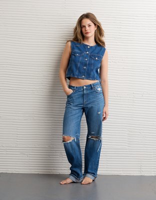 AE Boxy Denim Vest