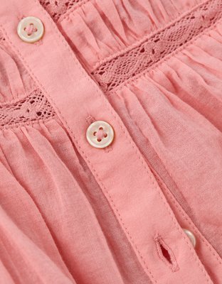 Haut camisole à garniture en dentelle AE
