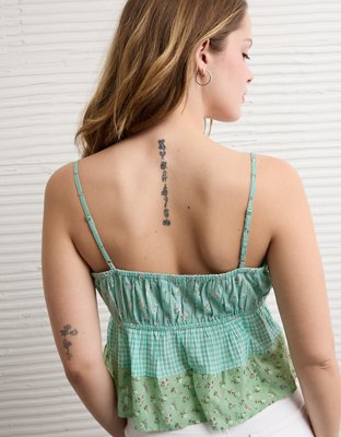 AE Patchwork Ruched Cami