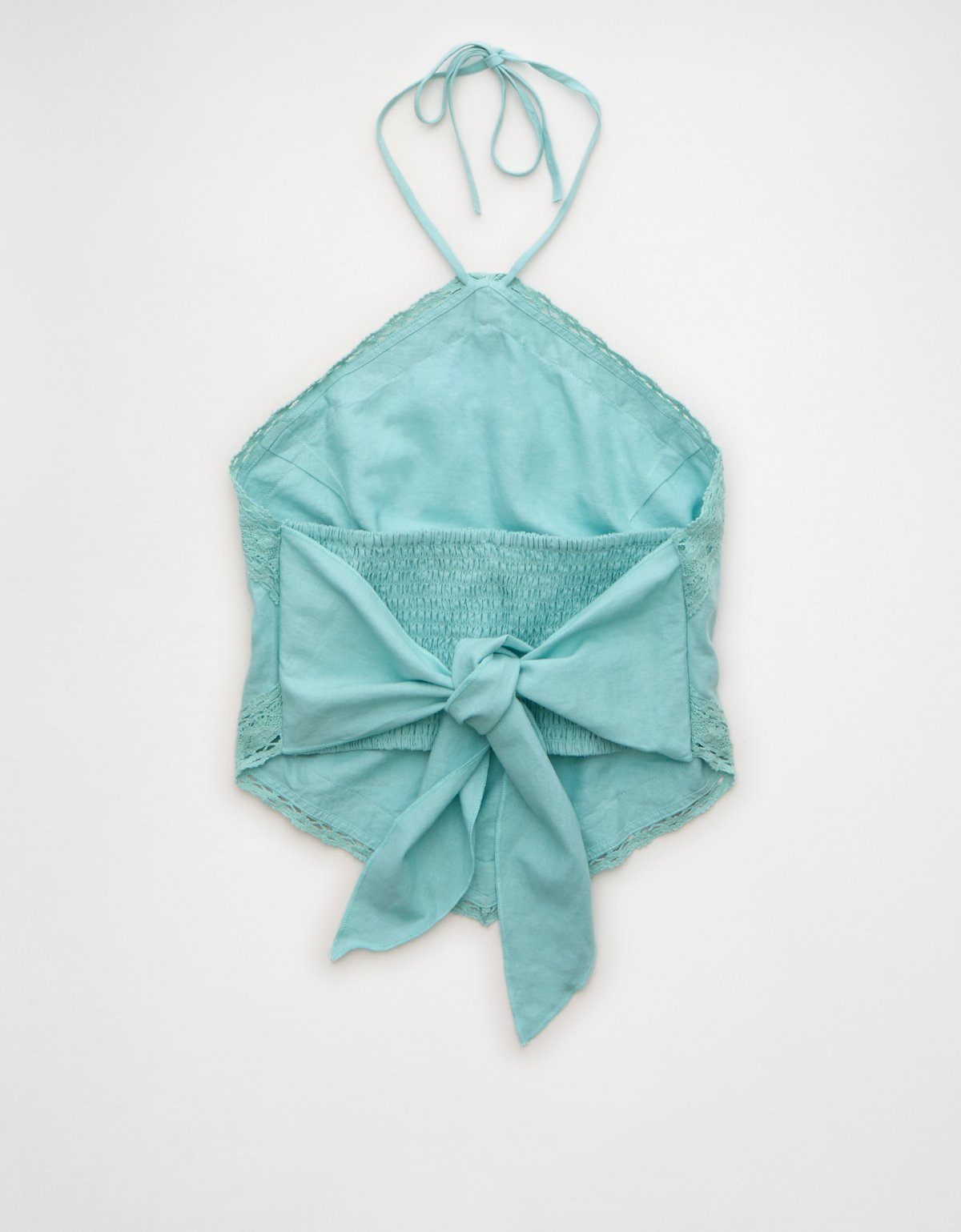 AE Linen-Blend Bandana Halter Top - image 5