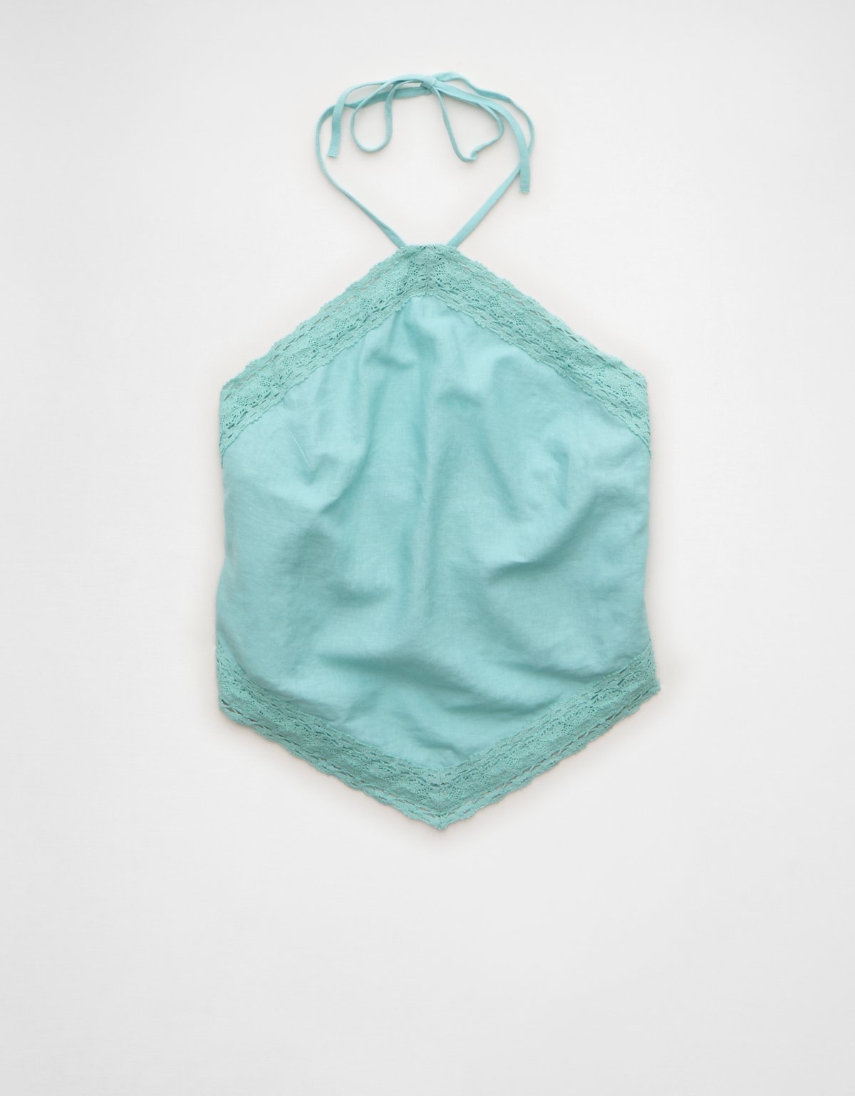 AE Linen-Blend Bandana Halter Top - image 4