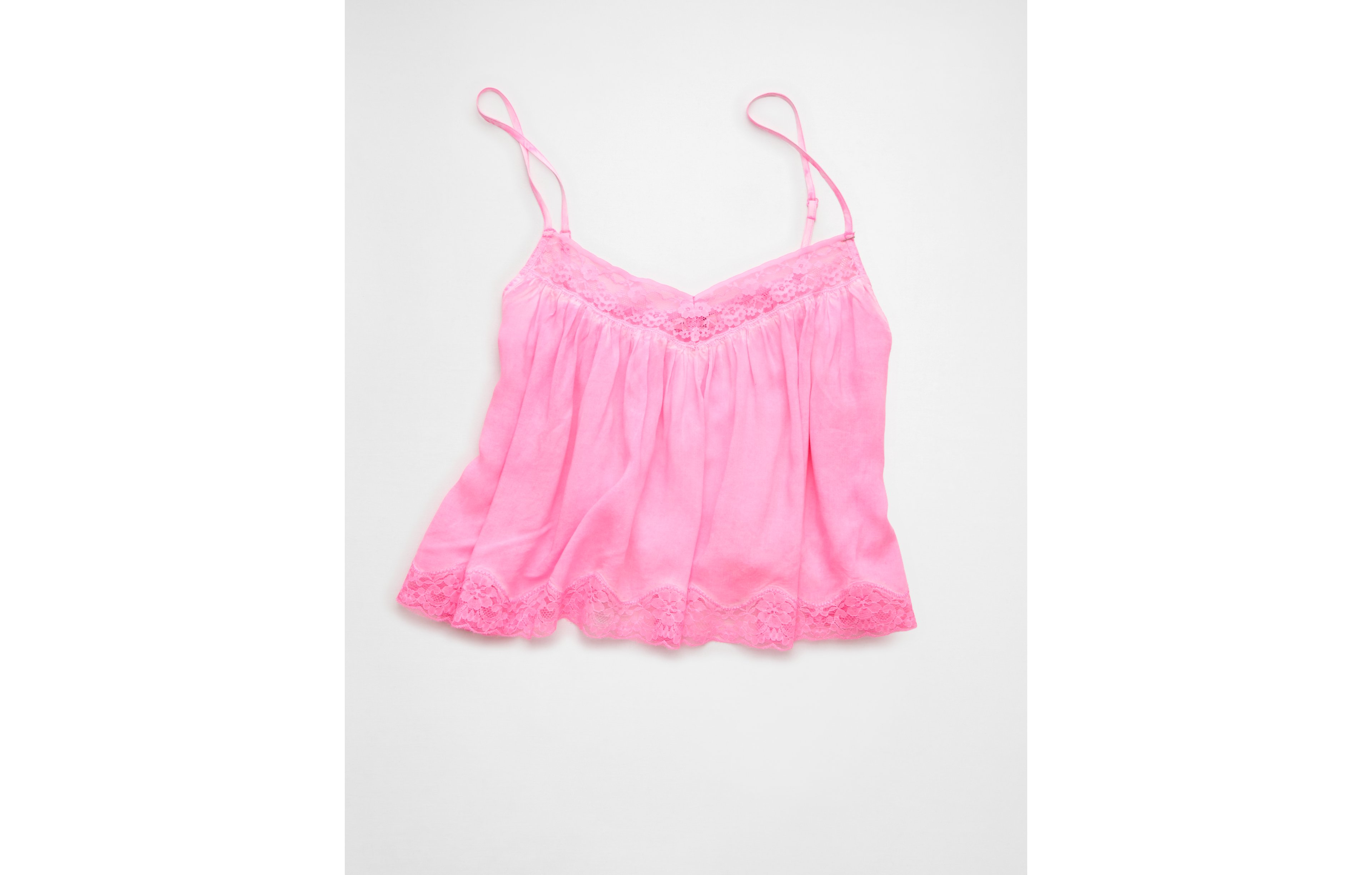AE Cropped Lace-Trim Cami