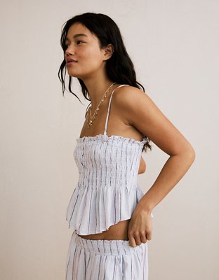 【専用】Overdue flair special smocked top Tie Smocked Flare Sleeve Top