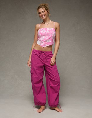 AE Linen-Blend Bandana Top