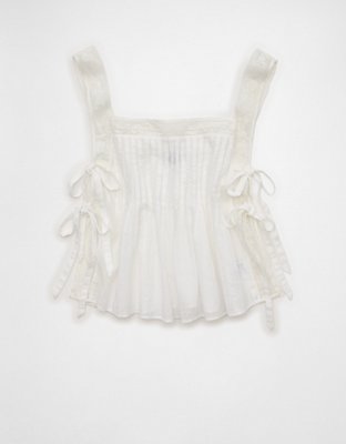 AE Side-Tie Lace Trim Cami