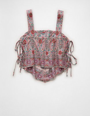 AE Cropped Side-Tie Bandana Cami