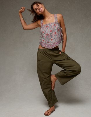 AE Cropped Side-Tie Bandana Cami