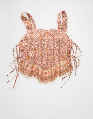 AE Cropped Side-Tie Bandana Cami