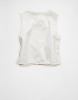 AE High-Neck Denim Vest