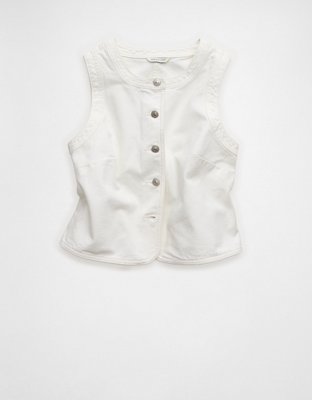 AE High-Neck Denim Vest