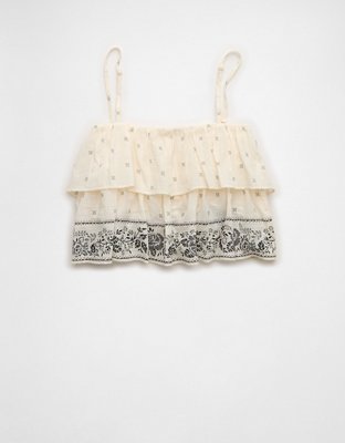 AE Tiered Pintuck Cami Top | American Eagle