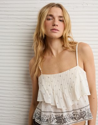 AE Tiered Pintuck Cami Top