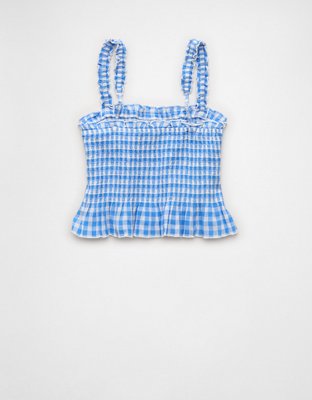 AE Smocked Button-Up Cami
