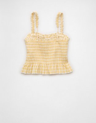 AE Smocked Button-Up Cami