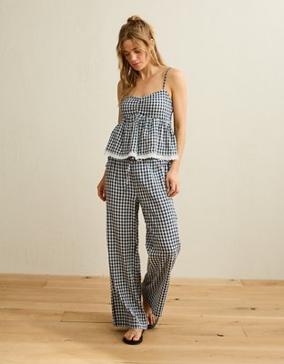 AE Gingham Side-Tie Cami | American Eagle
