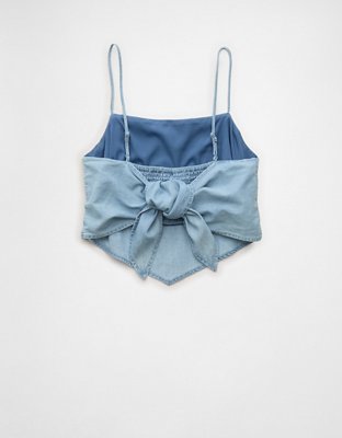 AE Denim Bandana Top