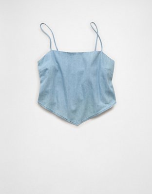 AE Denim Bandana Top