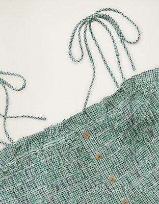 AE Smocked Button-Up Cami