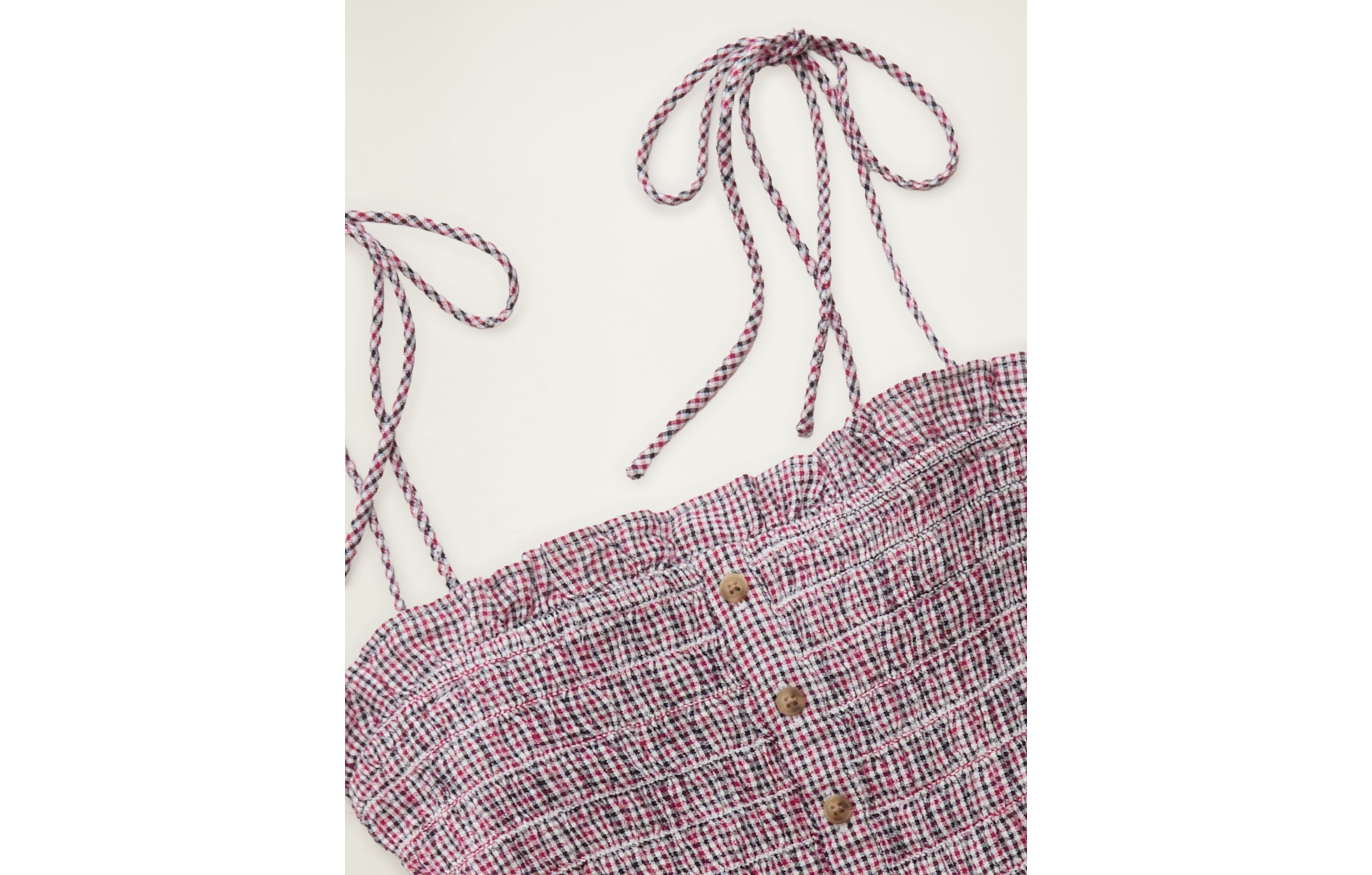AE Smocked Button-Up Cami