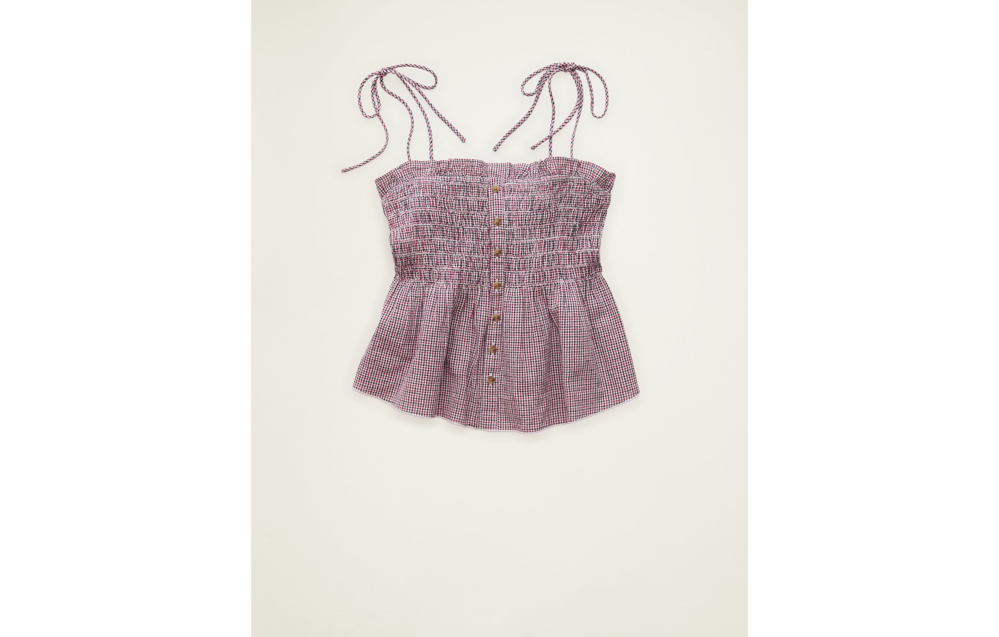 AE Smocked Button-Up Cami