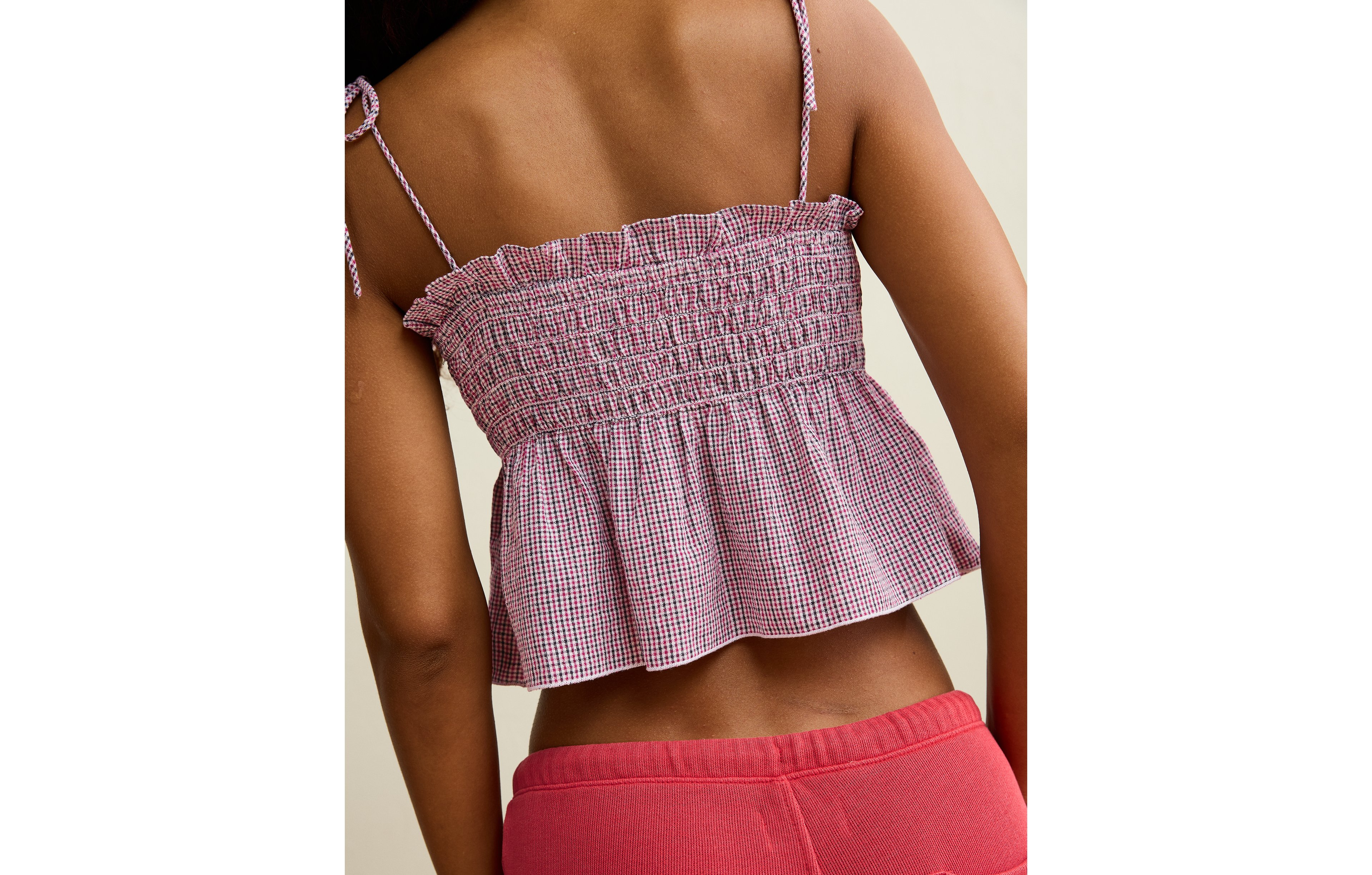 AE Smocked Button-Up Cami