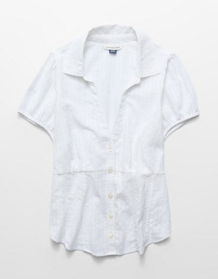 AE Short-Sleeve Button-Up Shirt