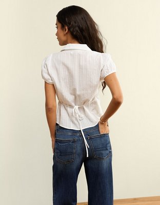 AE Short-Sleeve Button-Up Shirt