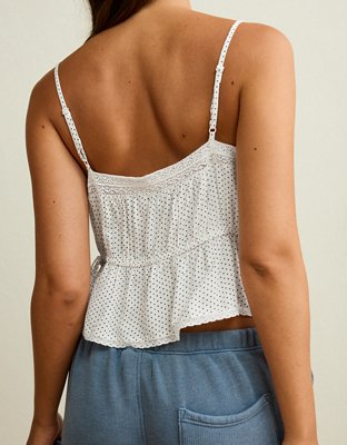 AE Tie-Waist Button-Up Cami