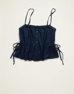 AE Tie-Waist Button-Up Cami | American Eagle