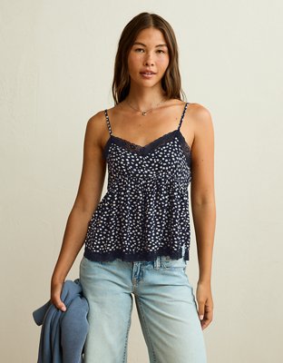 AE Lace-Trim Ditsy Cami