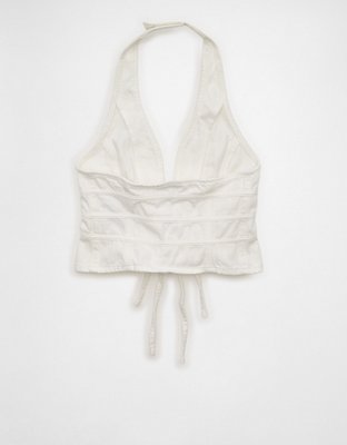 AE Denim Bow-Front Vest