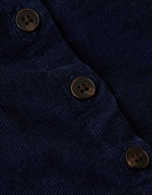 Женский топ American Eagle AE Short-Sleeve Button-Up Top, цвет: Тёмно-синий — фото 7